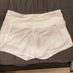 Lululemon white shorts size 2 NWOT